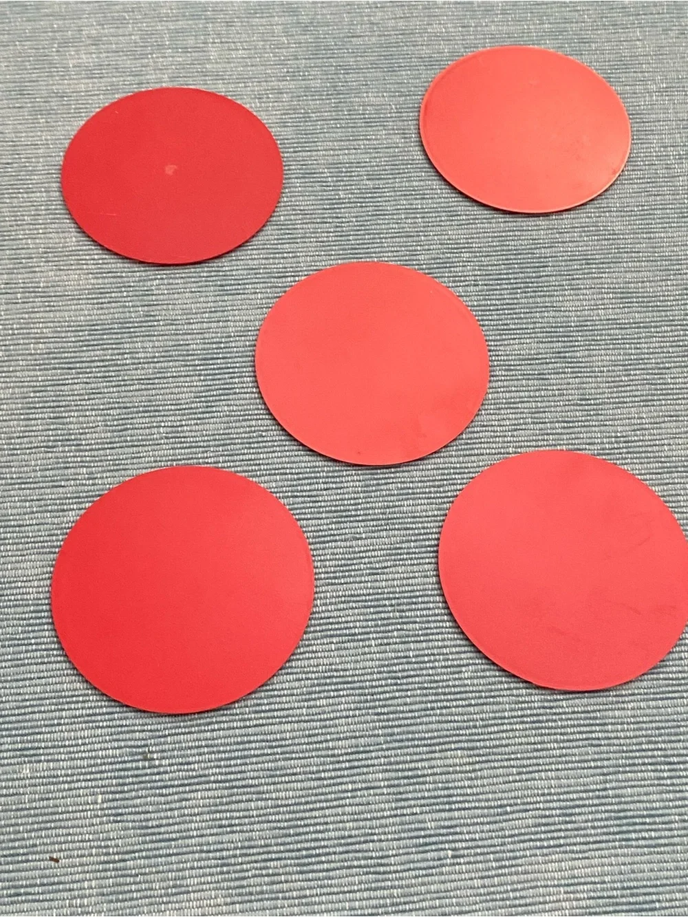 United States Marine Corps Commemorative Round Coasters - Red & Gold (Set of 5)
